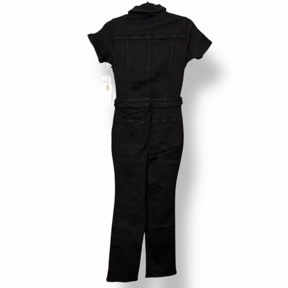 Good American Fit For Success Denim Jumpsuit Utility Chic Black Onyx Small - Picture 8 of 12
